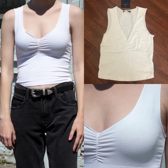 BRANDY MELVILLE Crop Sleeveless Scrunch Top - Picture 6 of 6